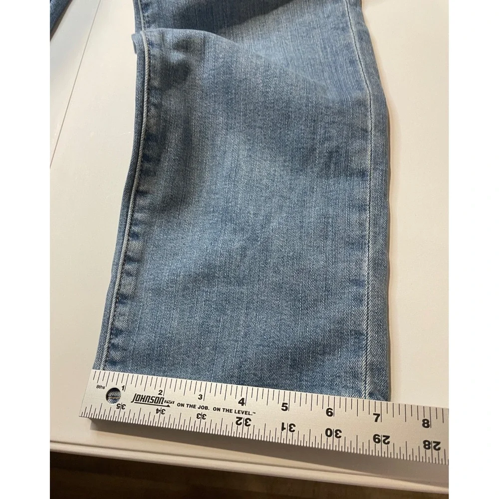 Levis Premium 511 Slim Fit Jeans Mens 36x34 Light Wash Blue WaterLess Denim